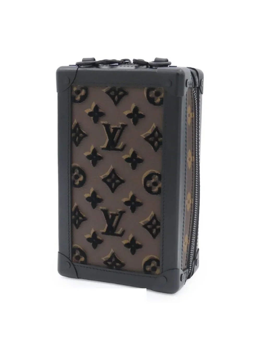 Louis Vuitton Vertical Soft Trunk Noir Monogram Tuffetage
